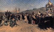 Ilya Repin A Religious Procession in kursk province Norge oil painting reproduction